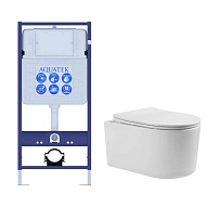 SET AQUATEK МИЯ (рама AQUATEK Standard INS-0000012(без клавиши и крепежа)+унитаз МИЯ AQ2004-00 с тонким сиденьем soft-close 500_191_3226881